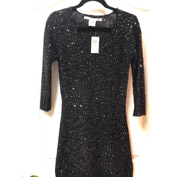 🖤HP🖤 New Max Studios Black Sweater Dress - Picture 3 of 11